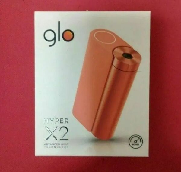 【新品未使用品】開封後発送 電子タバコ glo HYPER X2 メタルオレンジ グロー ハイパー エックスツー