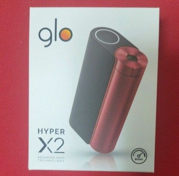【新品未使用品】開封後発送 電子タバコ glo HYPER X2 ブラックレッド グロー ハイパー エックスツー