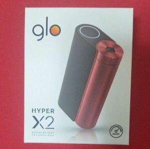 【新品未使用品】開封後発送 電子タバコ glo HYPER X2 ブラックレッド グロー