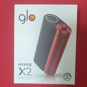 【新品未使用品】開封後発送 電子タバコ glo HYPER X2 ブラックレッド グロー ハイパー エックスツー
