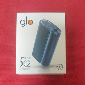 【新品未使用品】送料無料：開封後発送 電子タバコ glo HYPER X2 メタルブルー グロー ハイパー エックスツー