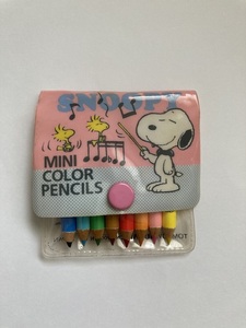 新品未使用　スヌーピー ミニ　色鉛筆　レトロSNOOPY ミニ カラー ペンシル 雑貨 コレクション MINI COLOR PENCILS