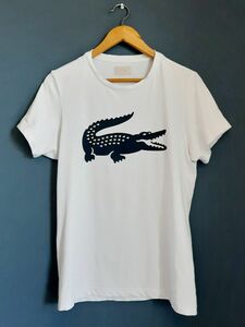 超美品 LACOSTE ラコステ ホワイト半袖Tシャツ メンズMサイズ