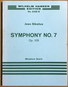 シベリウス 交響曲第7番 ハ長調 作品105 (ミニチュアスコア) 輸入楽譜 Sibelius Symphony Op.105 洋書