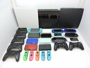 スイッチライト / PS4 CUH-1100A CUH-7200B / PS3 CECH-2500A / PSVITA 他 本体 + コントローラー ジョイコン まとめ ジャンク品[B038I281]