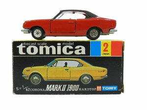 [ beautiful goods ]TOMY Tomica made in Japan MARKII Mark 2 1900 HARDTOP hardtop red Japan Tomica secondhand goods [B066H574]