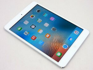 【外観美品】SoftBank Apple iPad mini (第1世代) Wi-Fi+Cellular 64GB ホワイト＆シルバー MD545J/A A1455 判定：○ 中古品[B176T059]