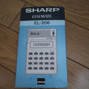* unused Showa Retro SHARP calculator ELSIMATE EL-206 sharp 
