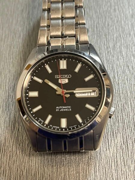 SEIKO 5 7S26-03B0 黒文字盤 自動巻き セイコー 稼働品 腕時計