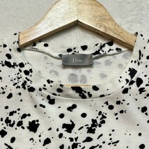 極美品 ディオールオム 【近年モデル】 Dior Homme 半袖 Tシャツ カットソー オールオーバープリント トップス メンズ ホワイト 総柄_画像2