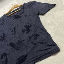 グッチ『圧倒的高級感』GUCCI プリント Tシャツ カットソー 花柄 フローラル 半袖 ダークグレー Lサイズ メンズ 総柄_画像6