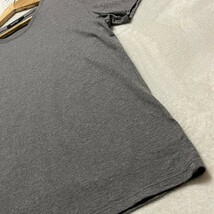 バーバリーブラックレーベル BURBERRY BLACK LABEL Tシャツ 半袖 肩ノバチェック コットン グレー Lサイズ 春夏_画像7