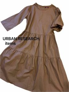 URBAN RESEARCH items 7分袖ロングワンピース