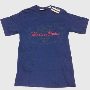 紙タグ付きデッドストック 90s イタリア製 ヴァレンティノ Tシャツ　シングルステッチ　綿100　VALENTINO　ビンテージ　MADE IN ITALY