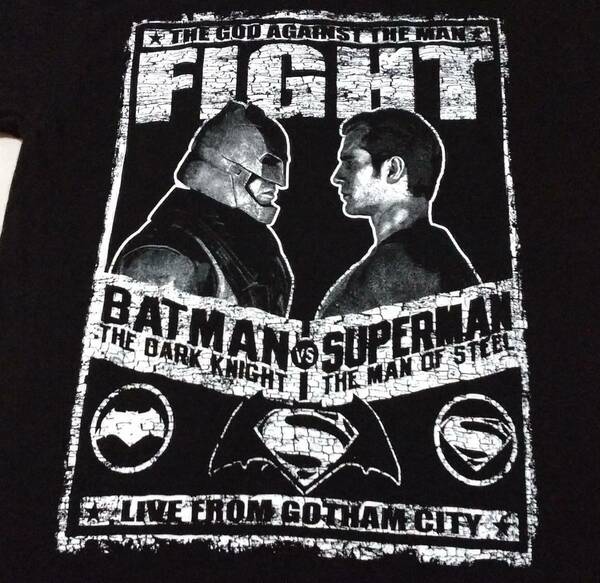 美品 USA製 BATMAN vs SUPERMAN Ｔシャツ　made in usa