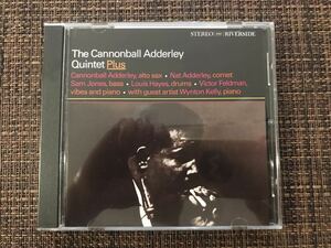 キャノンボール・アダレイ（Cannonball Adderley） クインテット・プラス The Cannonball Adderley Quintet Plus 日本盤