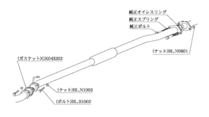 柿本改 センターパイプ BCP321 マフラー スバル ヴィヴィオ [E-KK4] 柿本 送料無料