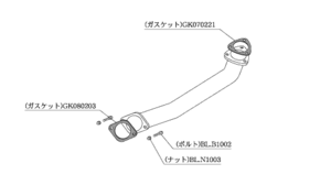 柿本改 フロントパイプ スタンダード NF309 マフラー ニッサン スカイライン クーペ(2ドア)/セダン(4ドア)[E-HCR32] 柿本 送料無料