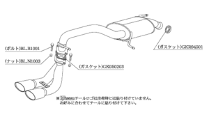 柿本改 KRノーブルエリッセ S52332D マフラー スズキ ワゴンRスティングレー [DBA-MH34S] 柿本 送料無料