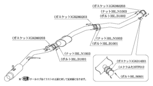 柿本改 ハイパーフルメガ N1+ Rev. T31348 マフラー トヨタ マークII [E-JZX100 98/8_M/C前] 柿本 送料無料