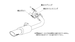 柿本改 KRノーブルエリッセ T51398C マフラー トヨタ ハリアー [UA,CBA-ACU30W] 柿本 送料無料