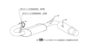 柿本改 ハイパーフルメガ N1+ Rev. Z31304 マフラー マツダ ロードスタークーペ [GH-NB8C改] 柿本 送料無料