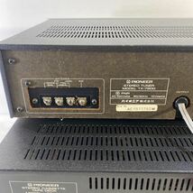 ジャンク品 通電確認のみ PIONEER パイオニア システムコンポ SA-7900 CT-415 TX-7900 カセットデッキ アンプ チューナー オーディオ 現状_画像7