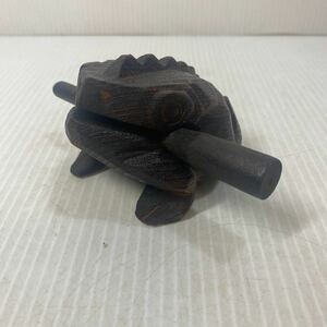 木製 カエル アジアの楽器 蛙 かえる アジアン 雑貨 バリ タイ インテリア 置物 工芸品