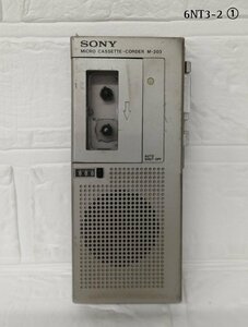 ジャンク品　SONYマイクロカセットコーダー M-203　6NT3-2