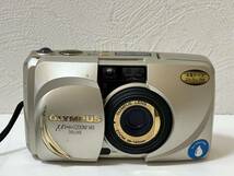 ☆ OLYMPUS μ [mju] ZOOM 140 DELUXE オリンパス ミュー デラックス 38-140mm コンパクトフィルムカメラ　動作未確認　ジャンク品　_画像1