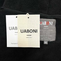 個性EU製＆定価5万◆UABONI*Paris*トレーナー*ユアボニ*パリ発◆カシミヤ100％ 高級 厚手 保温 スタンドネック アメカジ 男女兼用 2XL/52_画像9