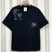 個性 定価2万 FRANKLIN MUSK・アメリカ・ニューヨーク発 半袖Tシャツ 快適 通気 ソフト 手描き風 英字 人気 トップス 夏服 サイズ4_画像1