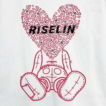 上品ヨーロッパ製※定価2万◆ブルガリア発※RISELIN 半袖Tシャツ 上質 薄手 通気 プリント 遊び心 トップス カットソー 個性 夏服 2XL/52_画像6