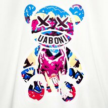 高級EU製＆定価4万◆UABONI*Paris*トレーナー*ユアボニ*パリ発◆上品 個性 吸湿 クマ カラフル 長袖 カットソー ユニセックス M/46サイズ_画像6