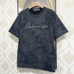 人気EU製＆定価2万◆UABONI*Paris*半袖Tシャツ*ユアボニ*パリ発◆高級 快適 薄手 キラキラ ウォッシュ加工 カットソー おしゃれ 街着 2XLの画像8