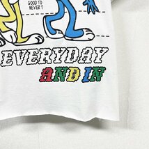 個性ヨーロッパ製※定価2万◆ブルガリア発※RISELIN 半袖Tシャツ 薄手 ゆったり ダメージ加工 ウサギ カットソー アシンメトリー 街着 M/46_画像7