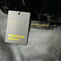 定価10万★christian milada・ミラノ発・豪華毛皮コート★ミンク/カシミヤ混 ふわふわ 可愛い 防寒 重厚 もふもふ キレイめ レディース M_画像9