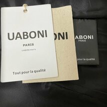 ★★最上級EU製＆定価7万◆UABONI*Paris*コート*ユアボニ*パリ発◆上質カシミヤ100％ 高級 ソフト エレガンス トラディショナル 紳士 2XL_画像10