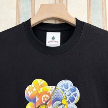 定番 定価2万 FRANKLIN MUSK・アメリカ・ニューヨーク発 半袖Tシャツ 上質 通気 快適 モノグラム アメカジ ベアブリック/Bearbrick サイズ2_画像4