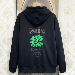  standard EU made & regular price 4 ten thousand *UABONI*Paris* Parker *yuaboni* Paris departure * on goods ventilation flower tops dressing up pull over Street XL/50 size 