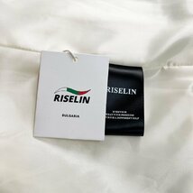 上級ヨーロッパ製※定価6万◆ブルガリア発※RISELIN ジャケット 高級麻/リネン混 薄手 洗練 無地 アウター フォーマル 通勤 レディース M_画像10