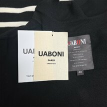 定番EU製＆定価4万◆UABONI*Paris*長袖ポロシャツ*ユアボニ*パリ発◆上品 快適 ボーダー柄 ニット トップス レジャー リラックス L/48_画像10