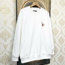 個性EU製＆定価4万◆UABONI*Paris*トレーナー*ユアボニ*パリ発◆上品コットン 個性 快適 ウサギ スウェット プルオーバー 秋冬 XL/50サイズ_画像7