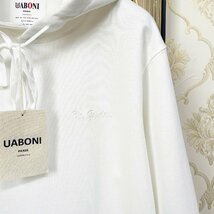 一枚限定EU製＆定価4万◆UABONI*Paris*パーカー*ユアボニ*パリ発◆綿100％ 長袖 通気 スウェット フーディ トレーナー ストリート L/48_画像7