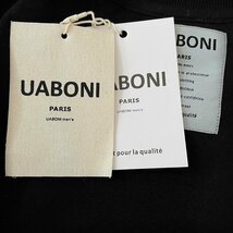 ★★個性EU製＆定価4万◆UABONI*Paris*トレーナー*ユアボニ*パリ発◆米国産コットン100％ フェイクレイヤード 惑星 チェック柄 日常着 XL_画像9