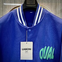 ★★個性EU製＆定価5万◆UABONI*Paris*スタジャン*ユアボニ*パリ発◆肉厚 コットン ブルゾン マウンテンパーカ アウトドア スポーツ M/46_画像4