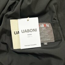 最高級EU製＆定価6万◆UABONI*Paris*ジャケット*ユアボニ*パリ発◆上品 ソフト 防風 オシャレ 無地 ブルゾン アウトドア 通勤通学 M/46_画像9