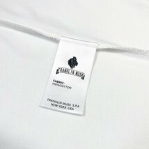 上品 定価2万 FRANKLIN MUSK・アメリカ・ニューヨーク発 半袖Tシャツ 高級 通気 吸汗 爽やか 英字 スウェット レジャー 日常着 サイズ1_画像10