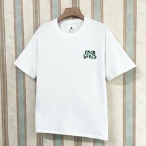 上品 定価2万 FRANKLIN MUSK・アメリカ・ニューヨーク発 半袖Tシャツ 高級 通気 吸汗 爽やか 英字 スウェット レジャー 日常着 サイズ1_画像8