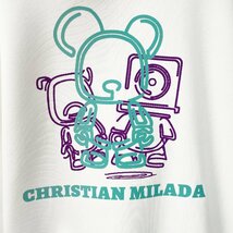 定価4万★christian milada・ミラノ発・パーカー★コットン100％ 柔らかい 防寒 クマ・ロボット柄 カジュアル トップス 秋冬 M/46サイズ_画像6